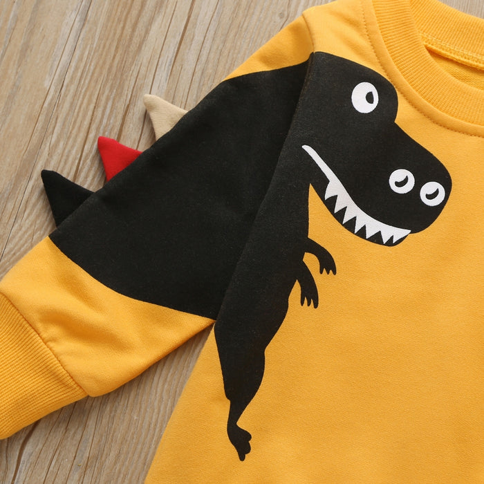 PatPat Baby / Toddler Adorable Dinosaur Print Pullover