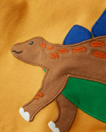 Gymboree Embroidered Stegosaurus 2 In 1 Top - Dino Roar