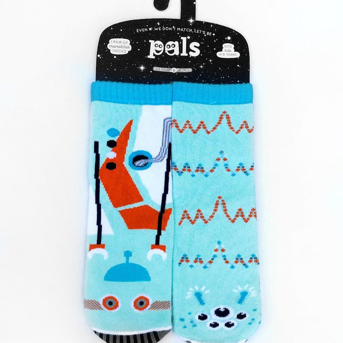 Pals Socks Robot & Alien Kids Collectible Mismatched STEM Socks Ages 1-3
