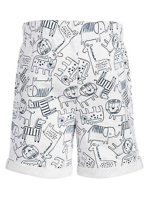 First Impressions Animal Cotton-Blend Shorts