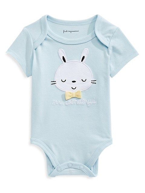 First Impressions Baby Boy's Bunny Bodysuit