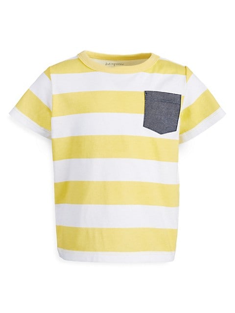 First Impressions Stripe Rugby Pocket T-Shirt