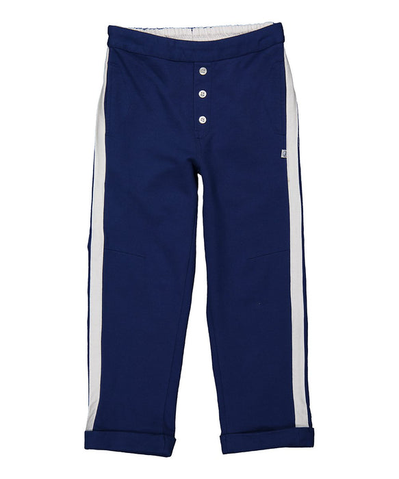 Sophie & Sam Estate Blue Side-Stripe Pull-On Pants
