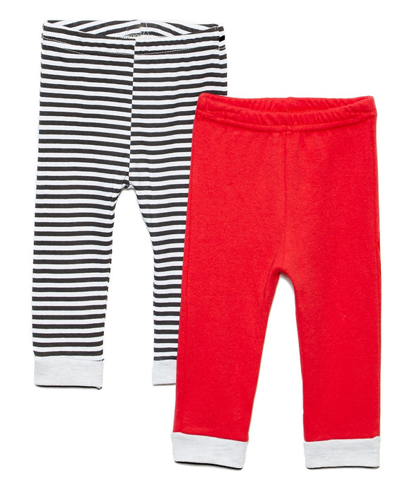 Sweet & Soft Black & White Stripe Pants Set - Newborn