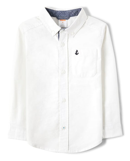 Gymboree Boys Embroidered Button Up Shirt - Country Club